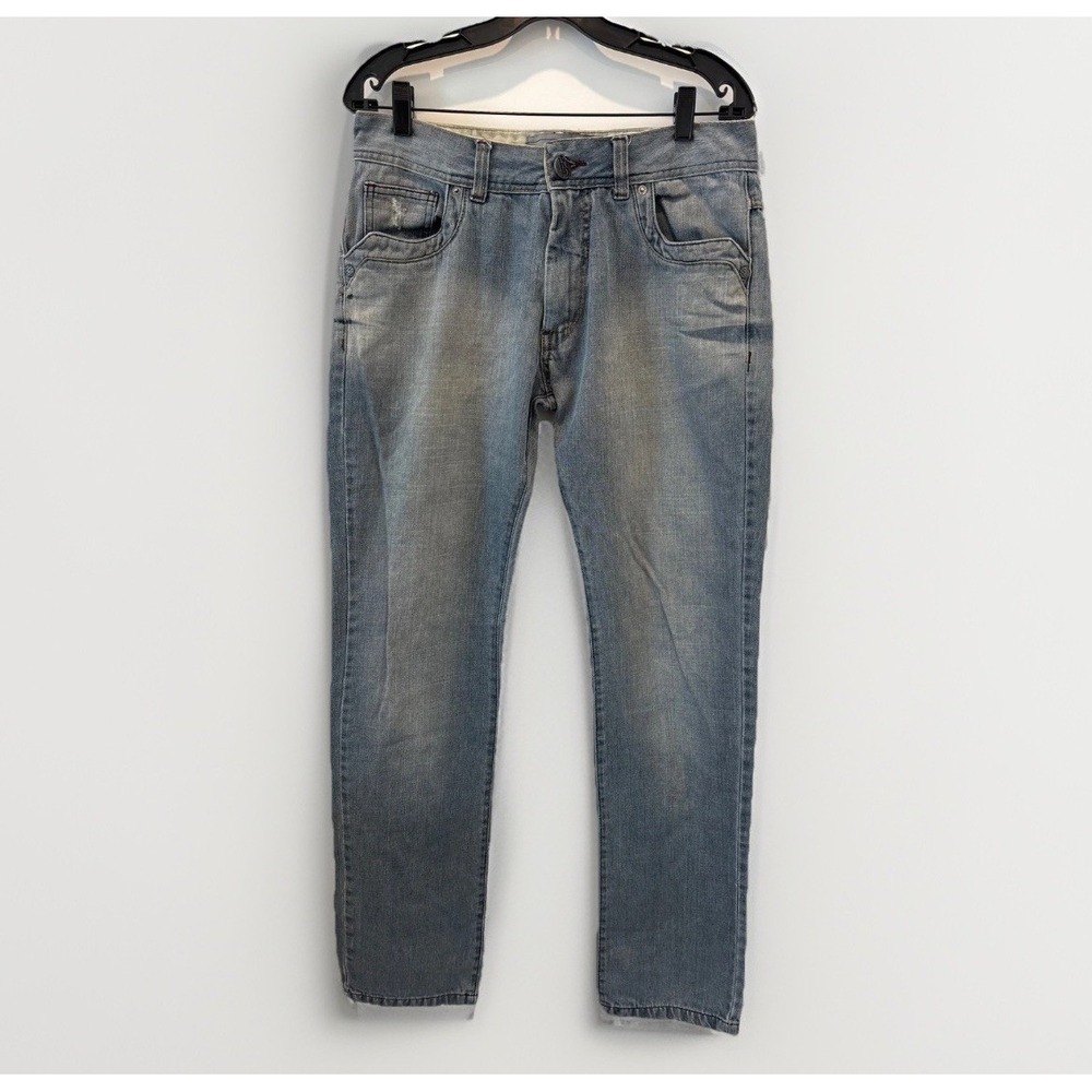 WKA Denim Evolution Men's Distressed Blue Jeans Sz 32x34 VTG Y2K